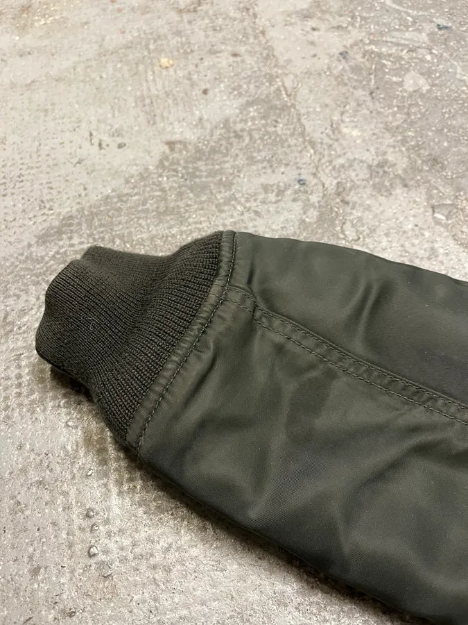 Diesel Faux Fur Zip Hooded Grey Bomber Jacket (M) BoIrDHx 13