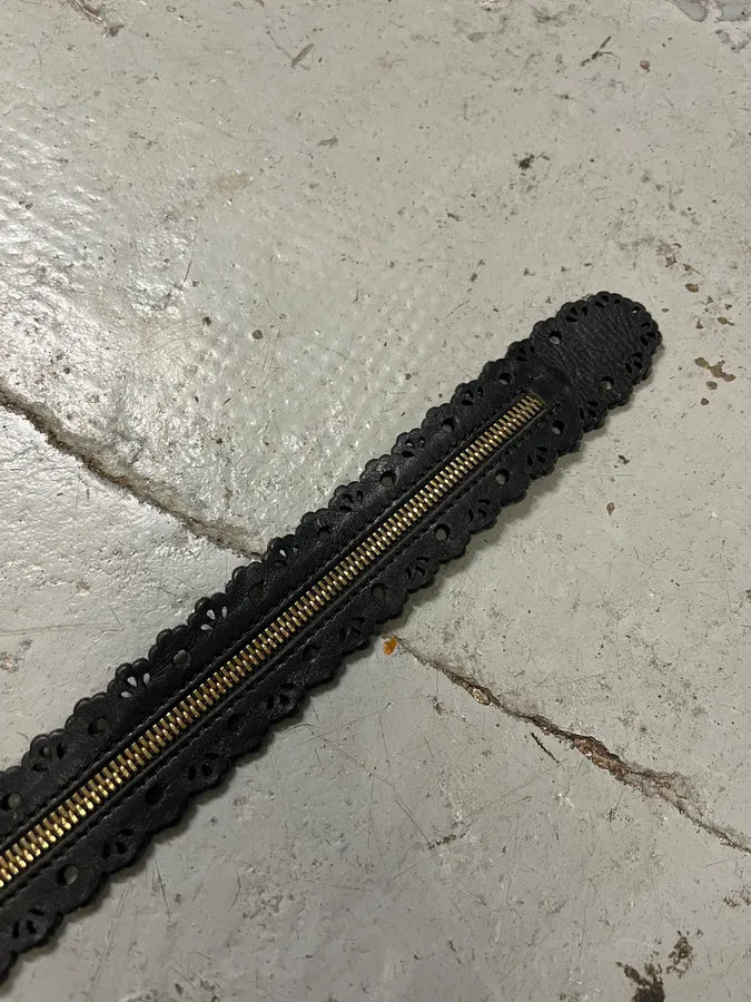 Diesel Full Zip Black Leather Belt BakCbRw 6