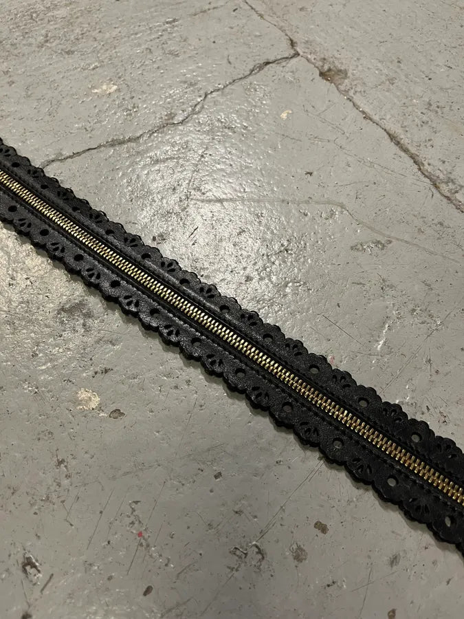 Diesel Full Zip Black Leather Belt BakCbRw 9