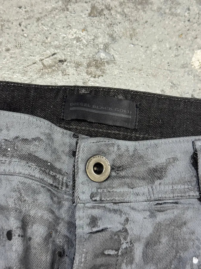 Diesel Gradient Waxed Black Denim Skinny Jeans ZRFZFFi 7