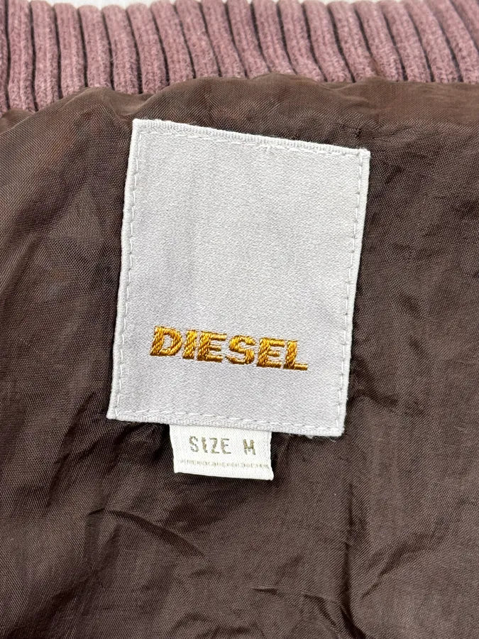 Diesel Brown & Purple Biker Nylon Jacket OUdTbbJ 10