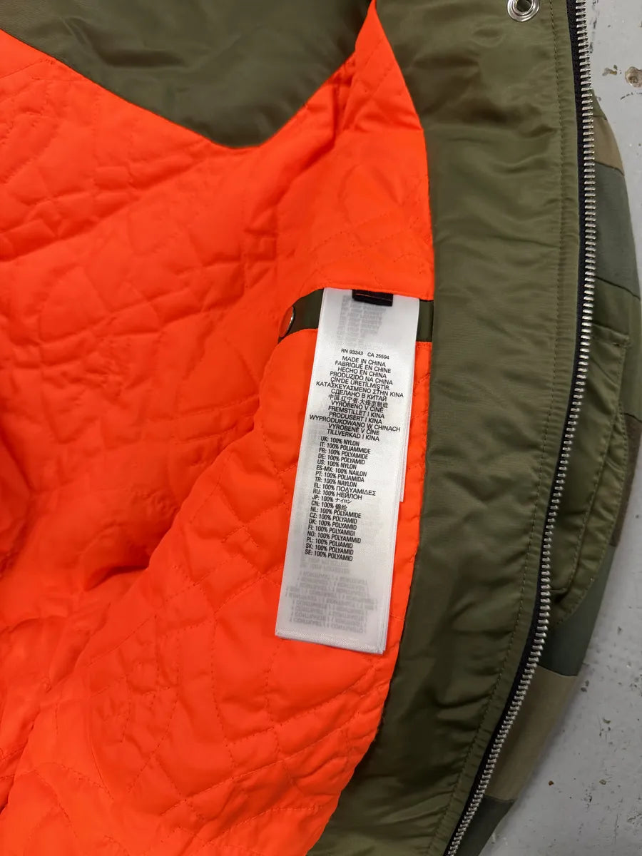 Diesel Green Irregular Green Bomber Jacket tebbarR 13