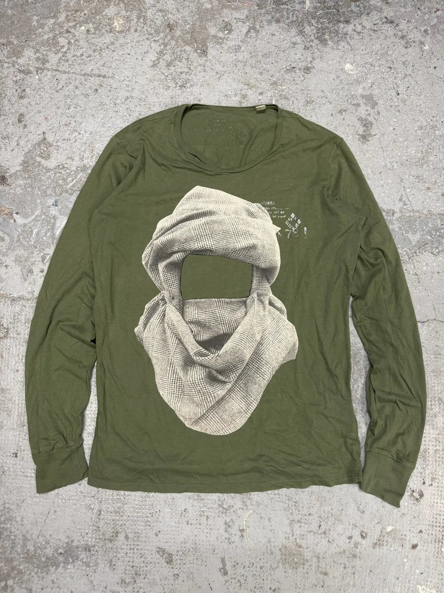 Diesel Green No Face Graphic Longsleeves HTBjGov 0