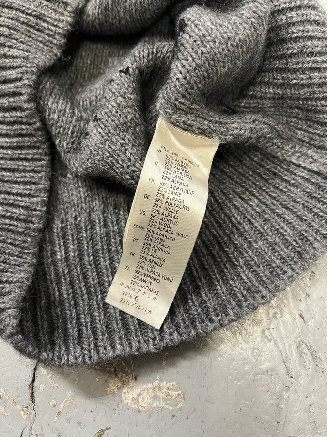 Diesel Grey & Black Distressed Spider Web Knit Sweater DheWibO 9
