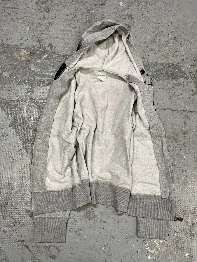Diesel Grey & Black Extra Propaganda Zip-up Hoodie LSGQuRE 7
