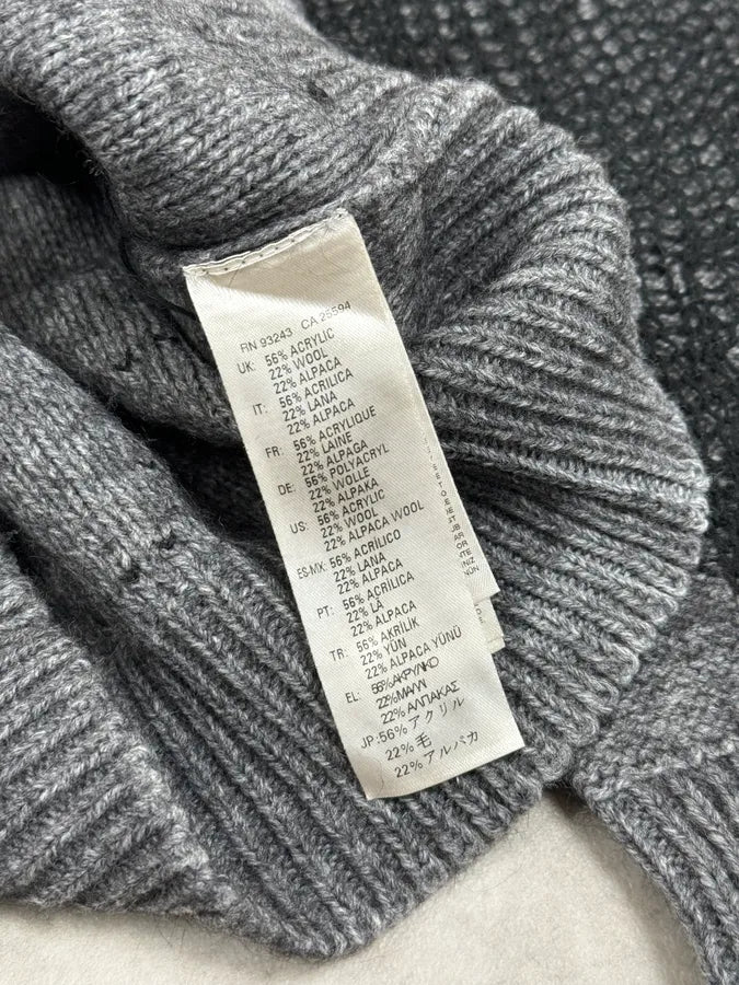 Diesel Grey & Black Net Contemporary Sweater NWBRcRy 9