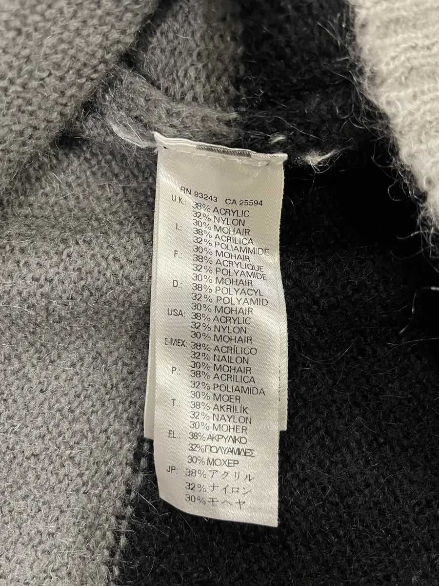 Diesel Grey & Black Stripped Knit Sweater (M) DfNdPXX 5