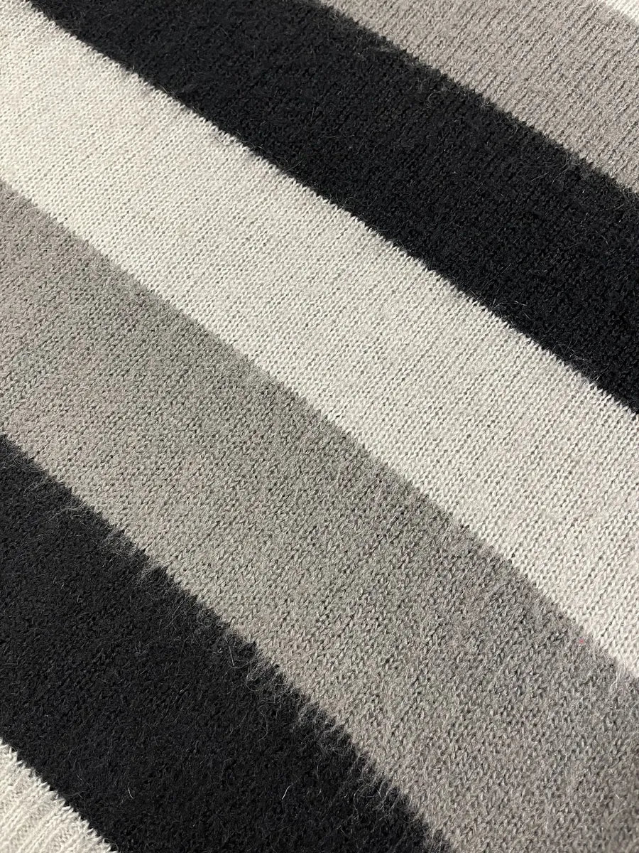 Diesel Grey & Black Stripped Knit Sweater (M) DfNdPXX 8