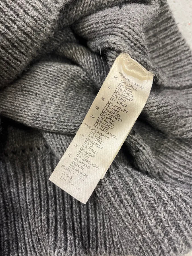 Diesel Grey & Distressed Black Layered Sweater DjPVlOD 9