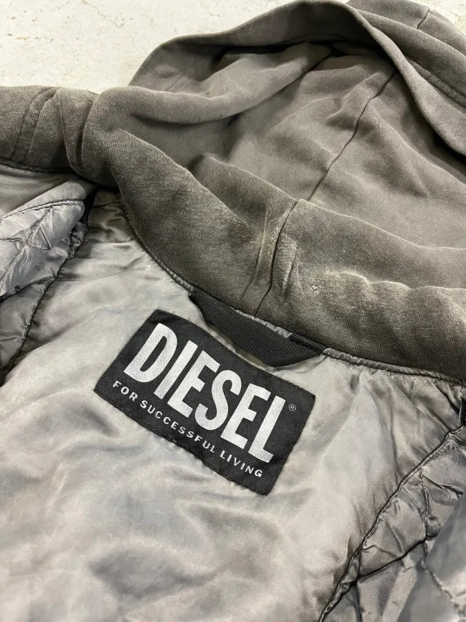 Diesel Grey Aero Modern Bomber Jacket MRYQBwr 10