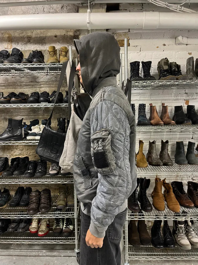 Diesel Grey Aero Modern Bomber Jacket MRYQBwr 2