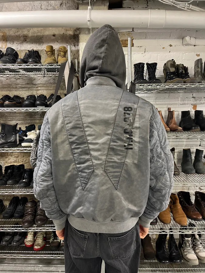 Diesel Grey Aero Modern Bomber Jacket MRYQBwr 3