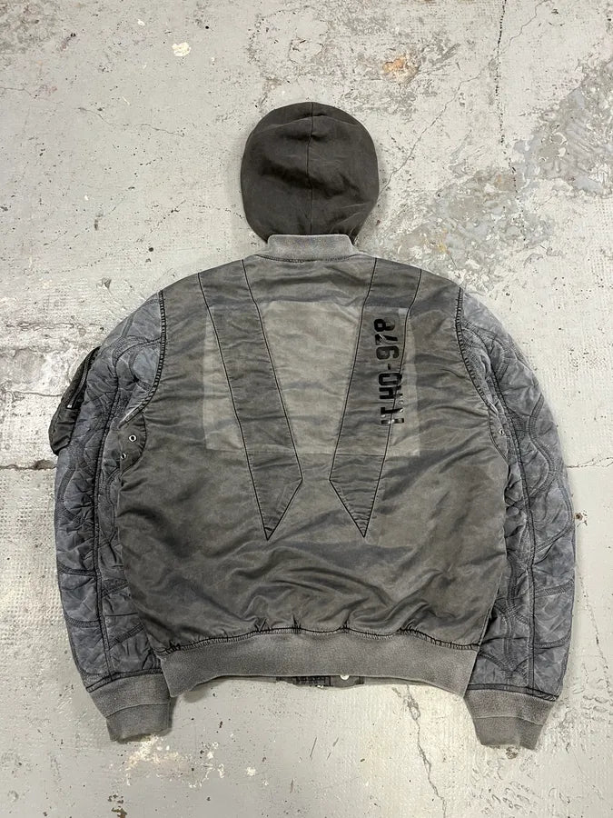 Diesel Grey Aero Modern Bomber Jacket MRYQBwr 7