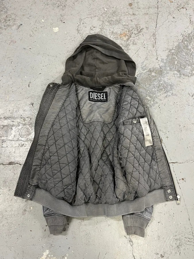 Diesel Grey Aero Modern Bomber Jacket MRYQBwr 9