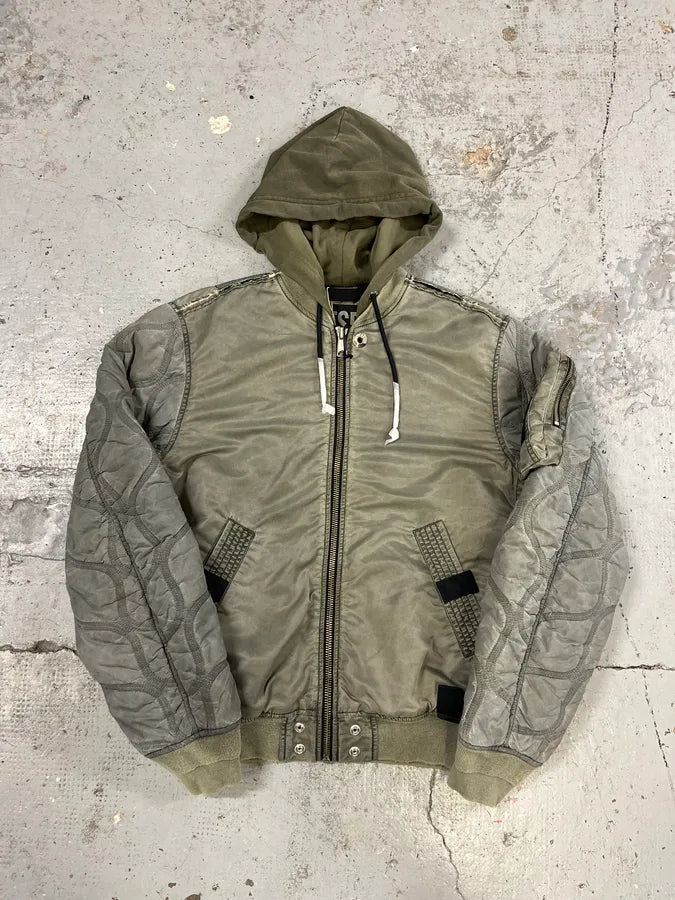 Diesel Grey Aero Modern Bomber Jacket oiRIDwq 3