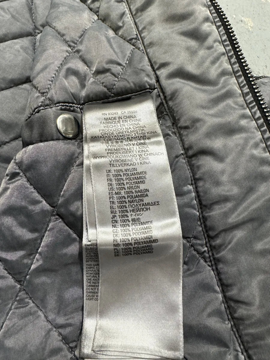 Diesel Grey Avant-Garde Hooded Bomber Jacket (M) 9