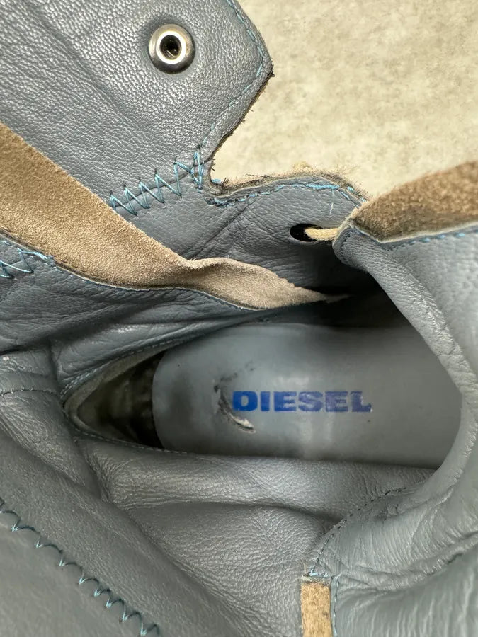 Diesel Grey Camel Suede Leather Boots IdxCQaH 12