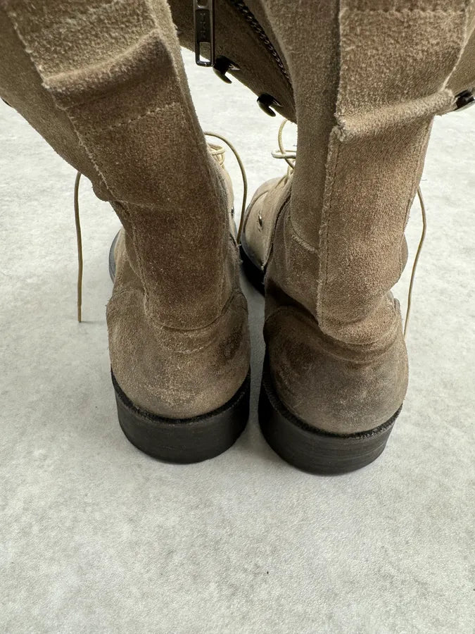 Diesel Grey Camel Suede Leather Boots IdxCQaH 8