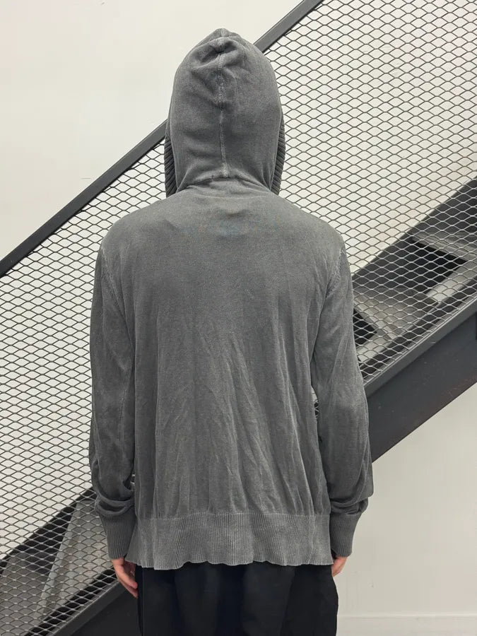 Diesel Grey Oversized Double-Breasted Hoodie SLWiUBY 2