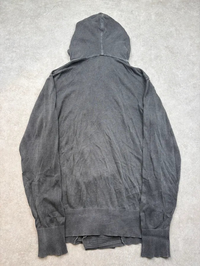 Diesel Grey Oversized Double-Breasted Hoodie SLWiUBY 5