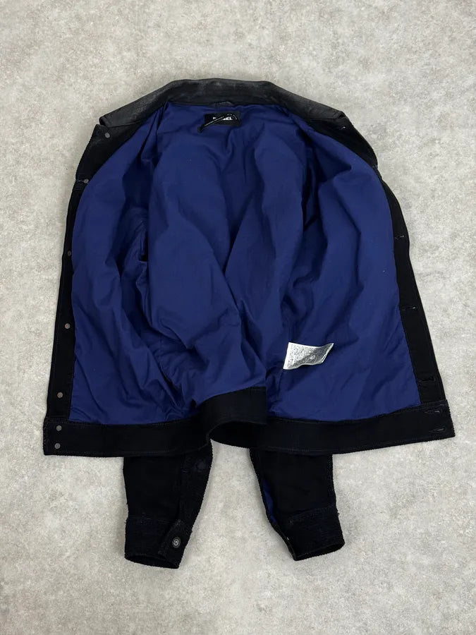 AW2016 Diesel Grey Black Gradient Trucker Jacket ALixmds 6