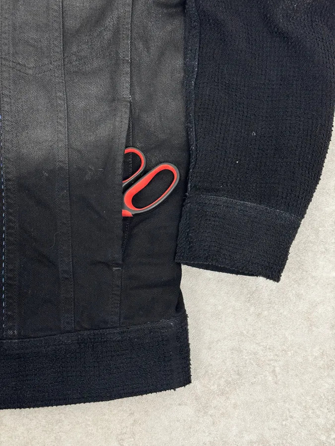 AW2016 Diesel Grey Black Gradient Trucker Jacket ALixmds 7