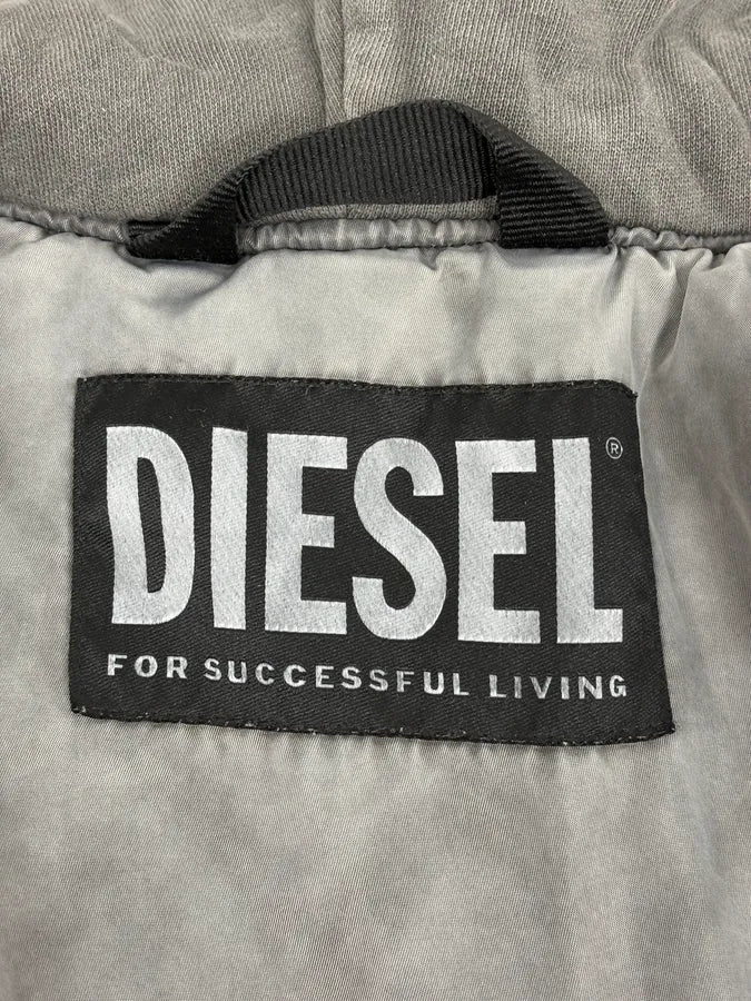 Diesel Grey Hooded Bomber Jacket JttASyn 9