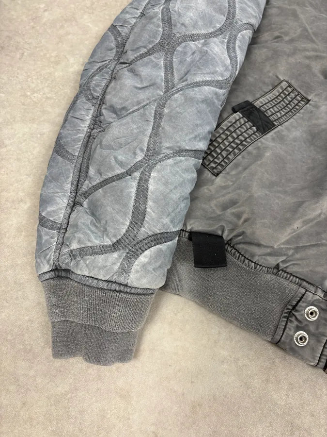 Diesel Grey Hooded Bomber Jacket JttASyn 7