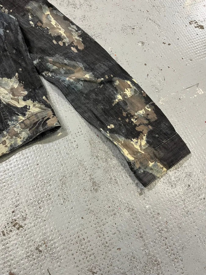Diesel Grey Painted Splash Abstract Jacket fwBTOgw 3