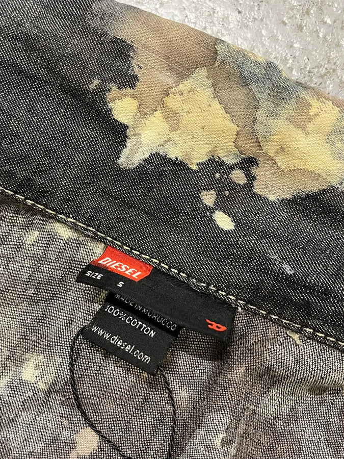 Diesel Grey Painted Splash Abstract Jacket fwBTOgw 7