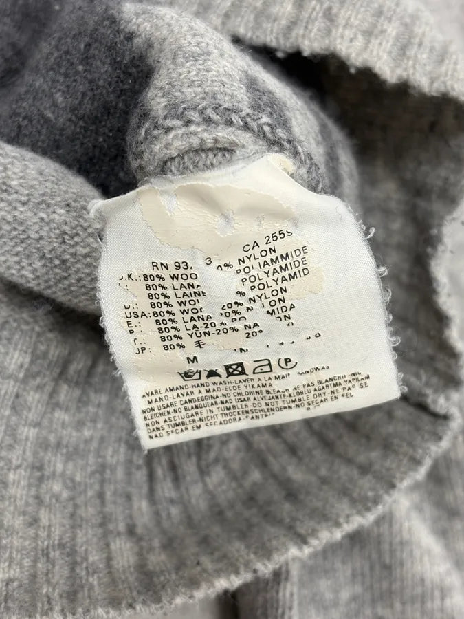 Diesel Grey Success Script Wool Sweater tycmdBG 8