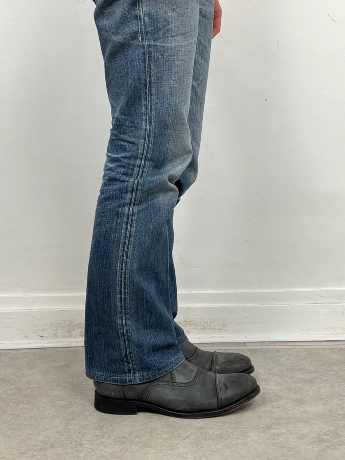 Diesel Grey Mid-Calf Leather Boots CZxkbju 2