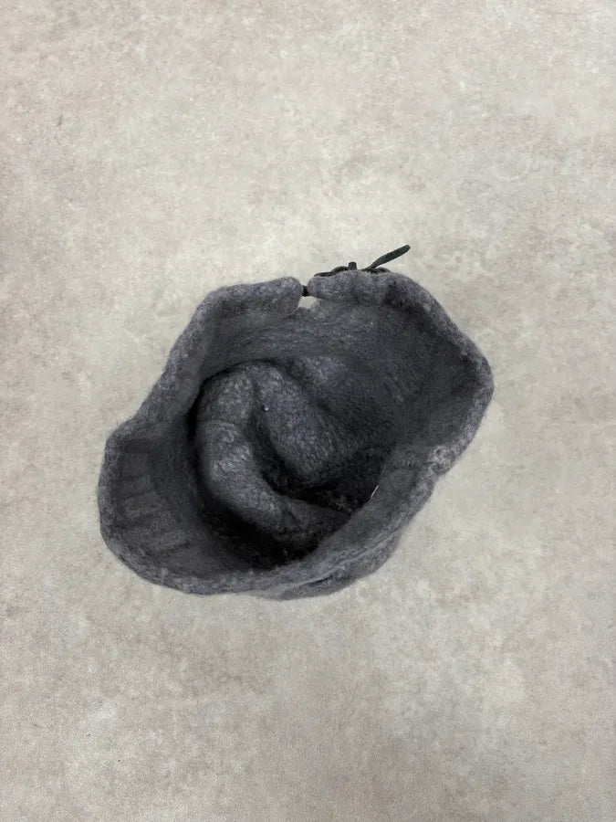 Diesel Grey Wool Attached Beanie CWjXWuy 5