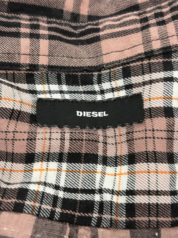 Diesel Irregular Patchwork Effect Checkered Shirt KToyhpG 8