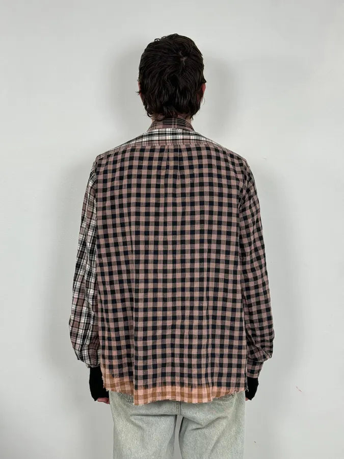 Diesel Irregular Patchwork Effect Checkered Shirt KToyhpG 2