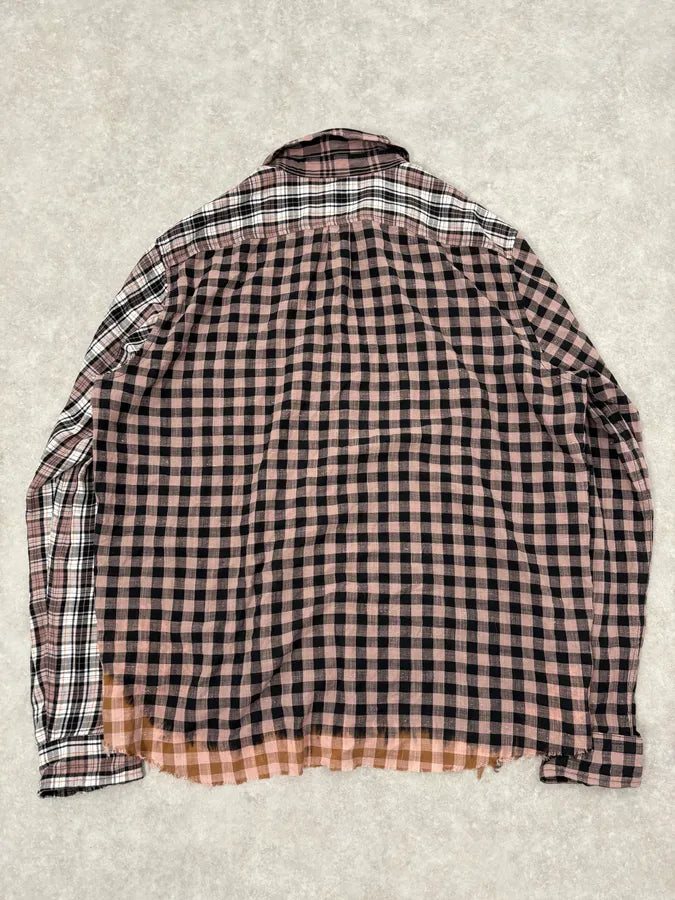 Diesel Irregular Patchwork Effect Checkered Shirt KToyhpG 5