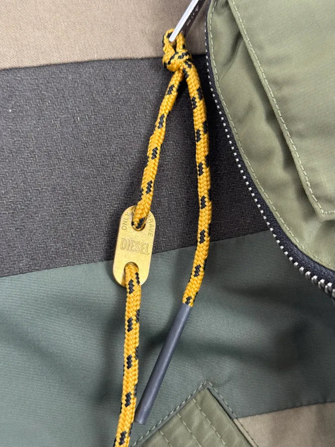 Diesel Khaki Camo Panel Bomber Jacket CabaKHg 7
