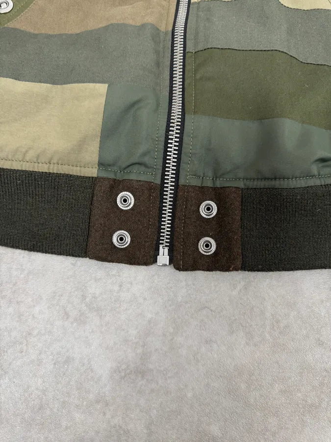 Diesel Khaki Camo Panel Bomber Jacket CabaKHg 8