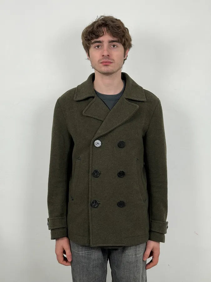 Diesel Khaki Green Wool Duffle Coat tftHRtu 0