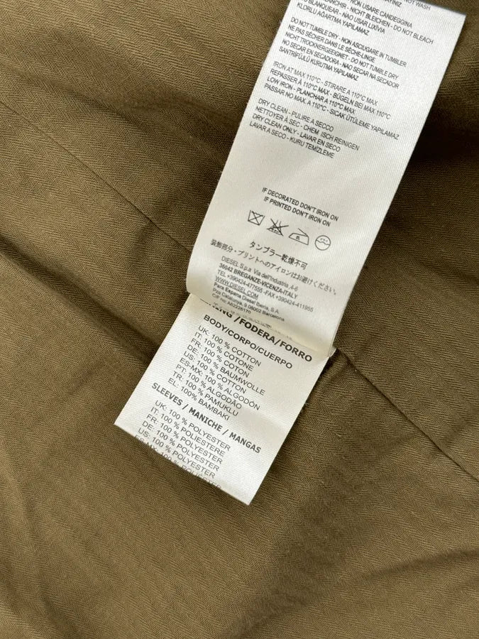 Diesel Khaki Green Wool Duffle Coat tftHRtu 10