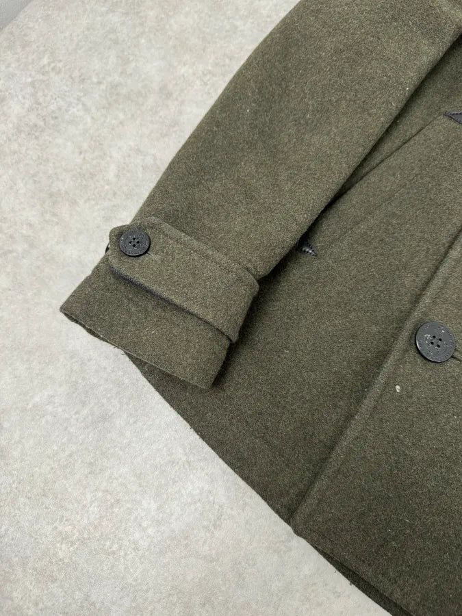 Diesel Khaki Green Wool Duffle Coat tftHRtu 5