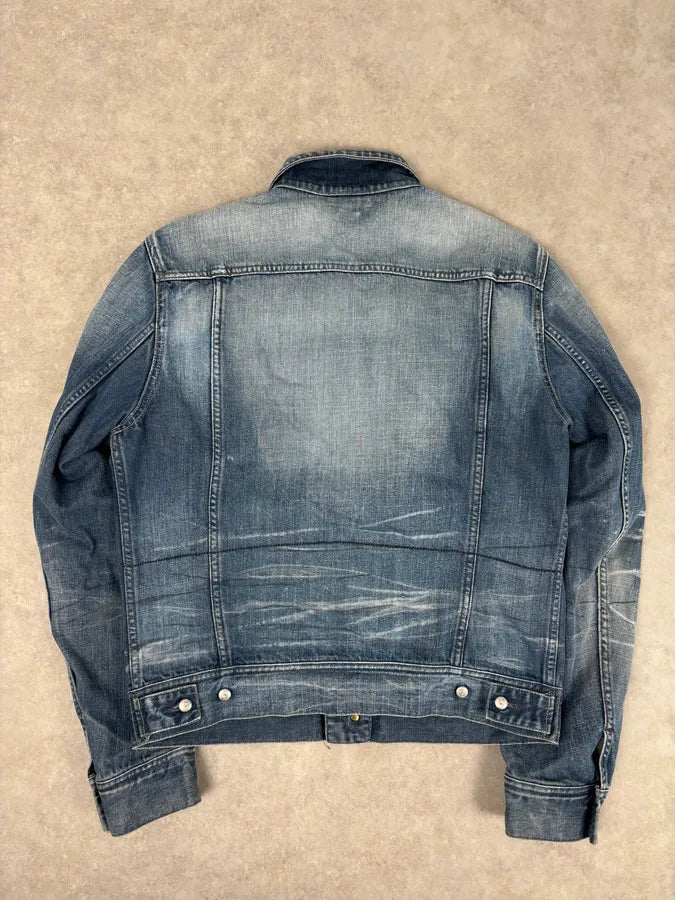 Diesel Light Blue Faded Denim Jacket  YQFoUMt 4