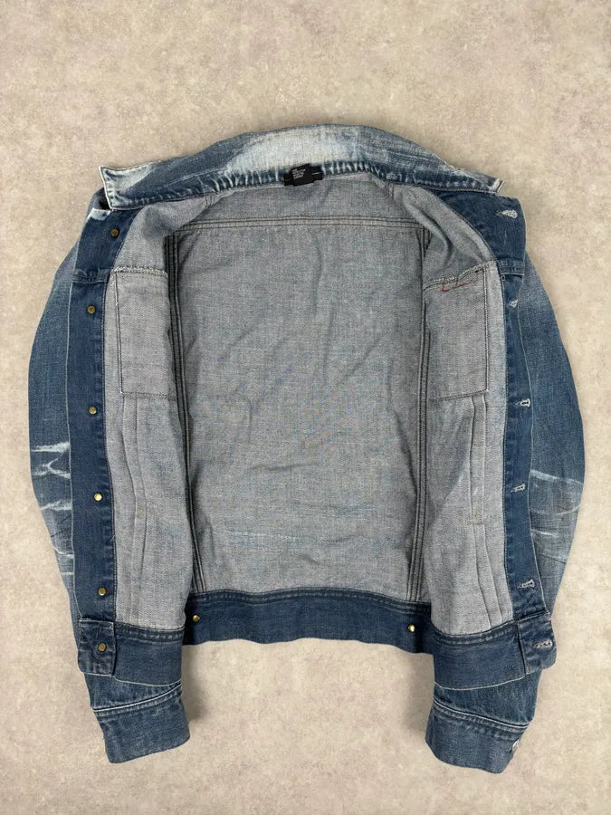Diesel Light Blue Faded Denim Jacket  YQFoUMt 6