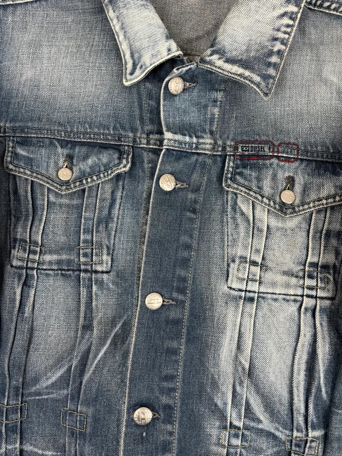 Diesel Light Blue Faded Denim Jacket  YQFoUMt 7