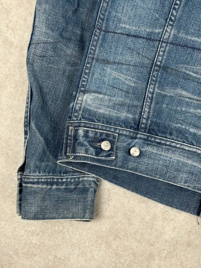 Diesel Light Blue Faded Denim Jacket  YQFoUMt 9