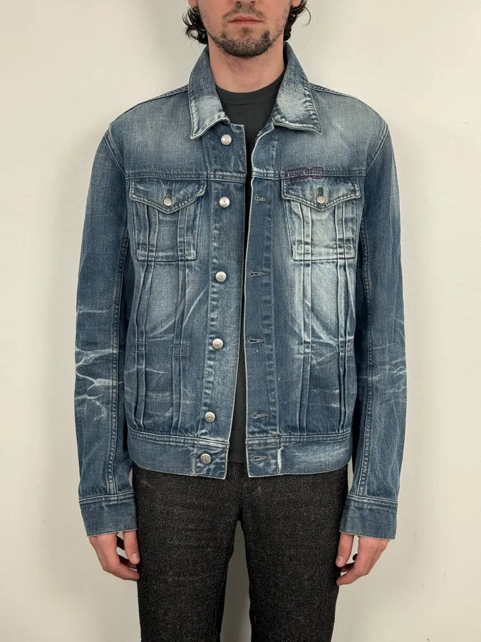 Diesel Light Blue Faded Denim Jacket  YQFoUMt 1