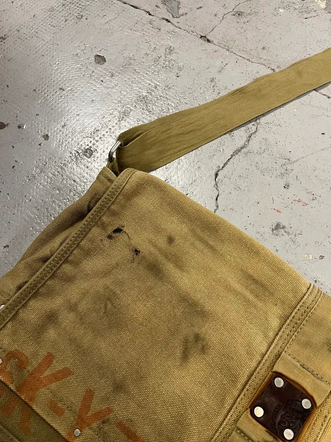 Diesel Military Canva Beige Shoulder Bag CAvKVJZ 4
