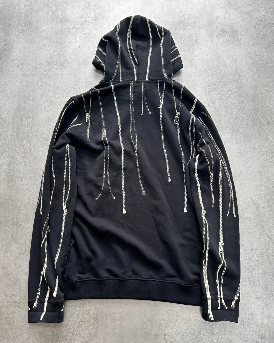 Diesel Multi Zip Printed Black Hoodie xZJbLJu 1