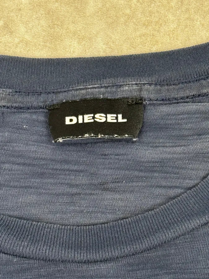 Diesel Navy Bacteria Graphic Print T-Shirt uFJBTyY 8