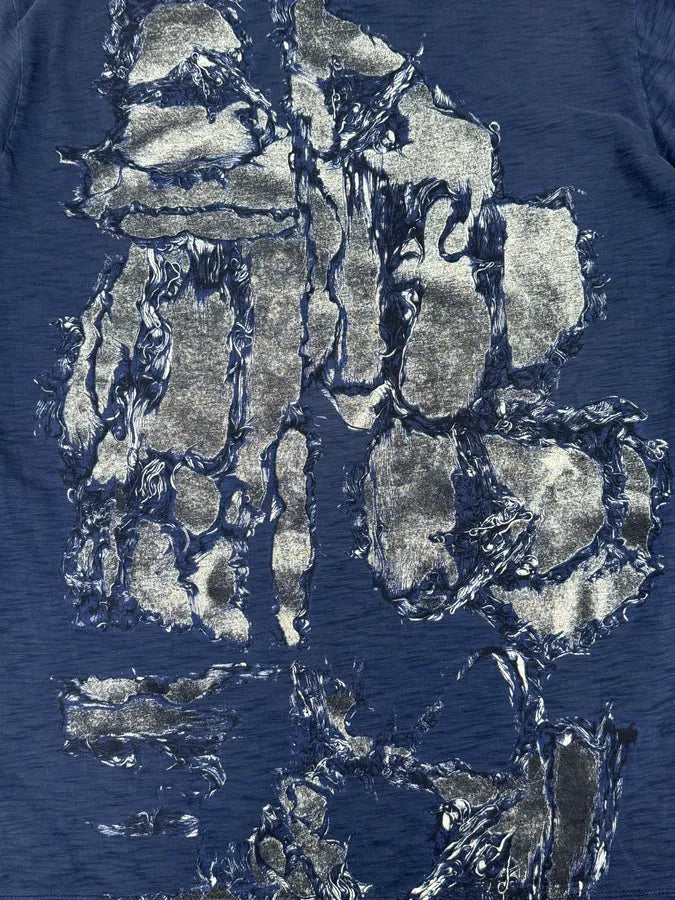 Diesel Navy Bacteria Graphic Print T-Shirt uFJBTyY 7